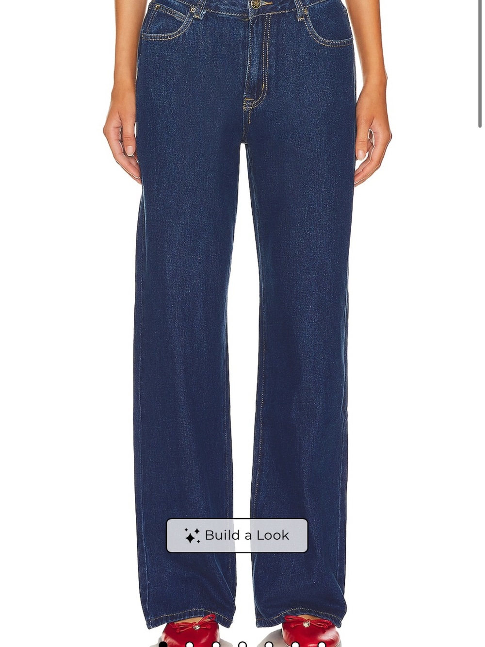Lioness top model jeans in dark denim